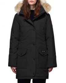 Canada Goose Trillium Down Parka Coat w  Natural Coyote Fur Trim at Neiman Marcus